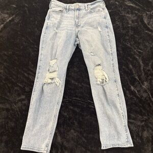 Hollister Light Blue Distressed Women Jeans